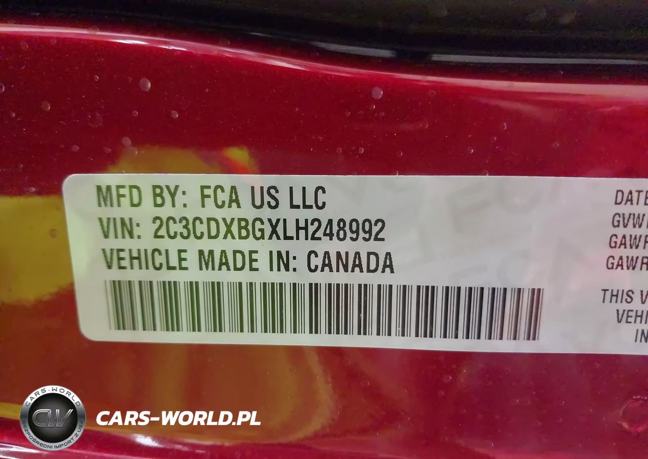 2020 Dodge Charger Sxt Rwd VIN:2C3CDXBGXLH248992 - 9