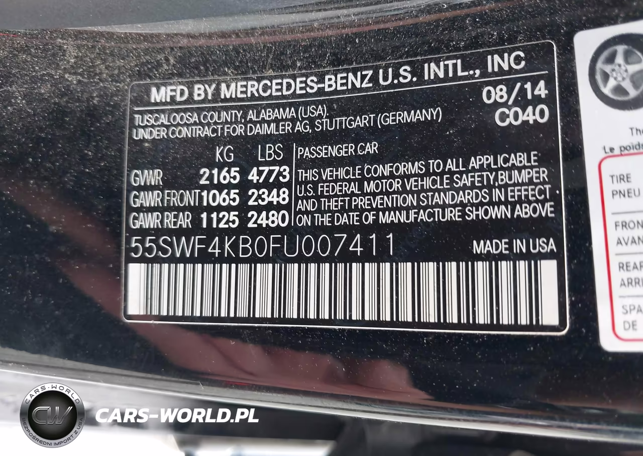 2015 Mercedes-Benz C 300 4Matic VIN:55SWF4KB0FU007411 - 9