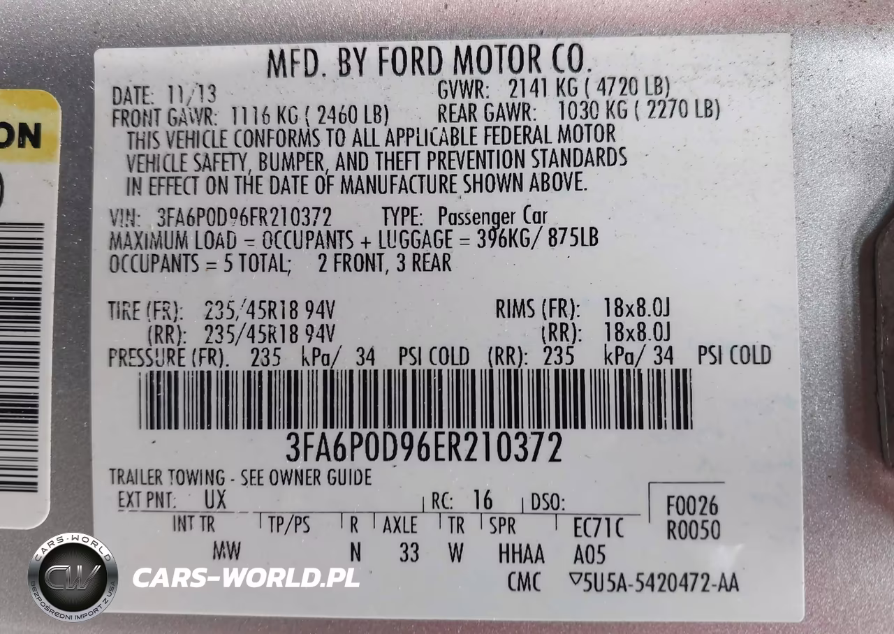 2014 Ford Fusion Titanium VIN:3FA6P0D96ER210372 - 9