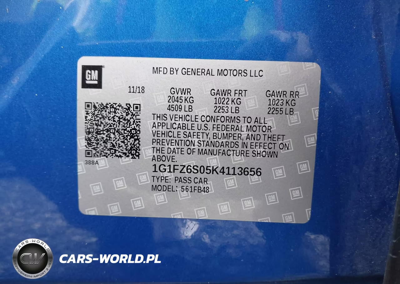 2019 Chevrolet Bolt Ev Premier VIN:1G1FZ6S05K4113656 - 9