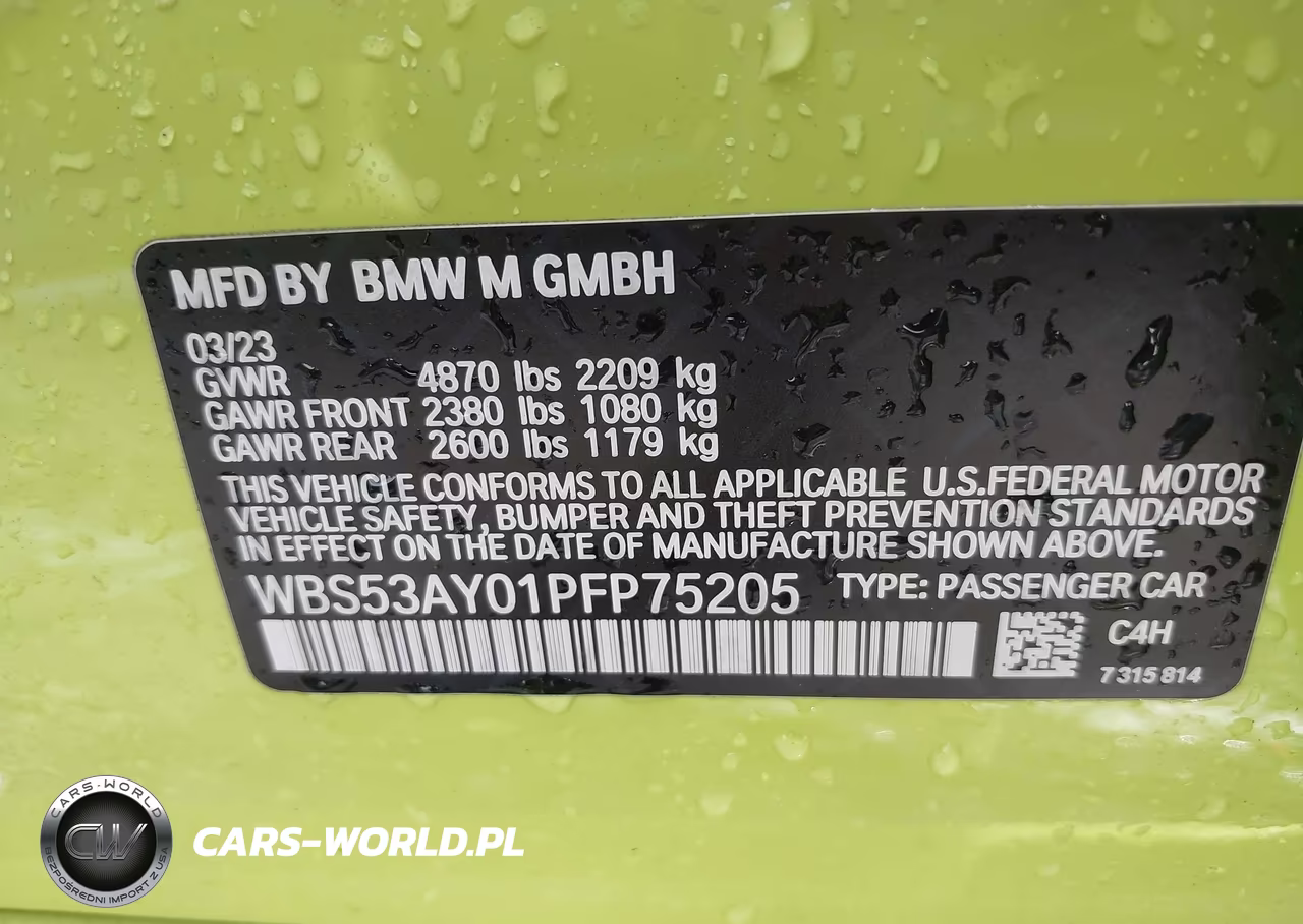 2023 BMW M3 Sedan VIN:WBS53AY01PFP75205 - 9