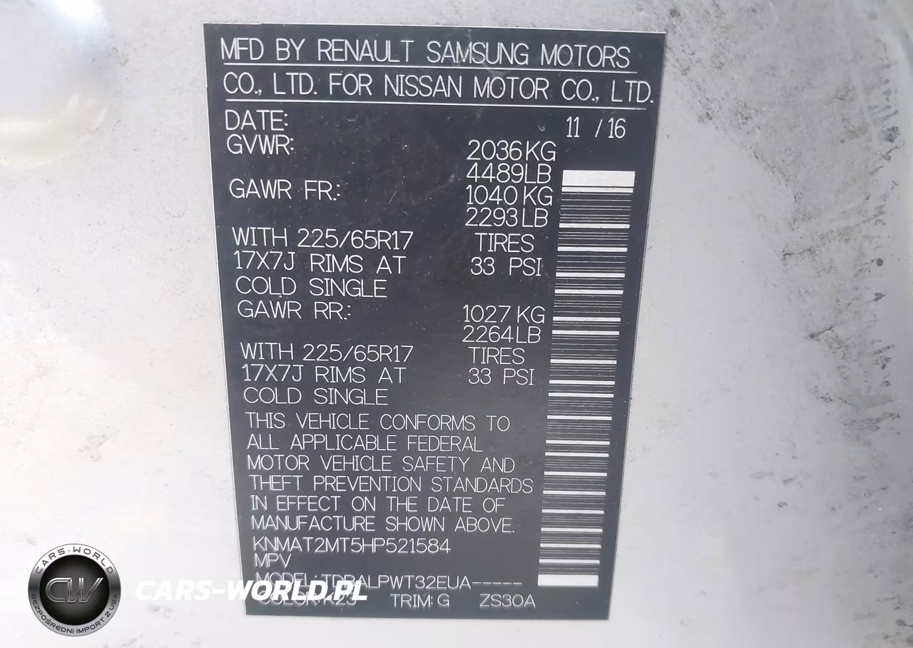 2017 Nissan Rogue S VIN:KNMAT2MT5HP521584 - 9