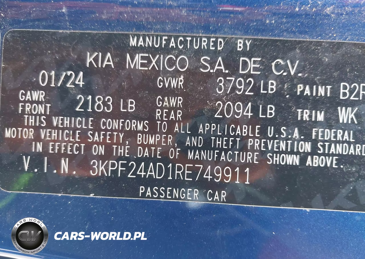 2024 Kia Forte Lxs VIN:3KPF24AD1RE749911 - 9