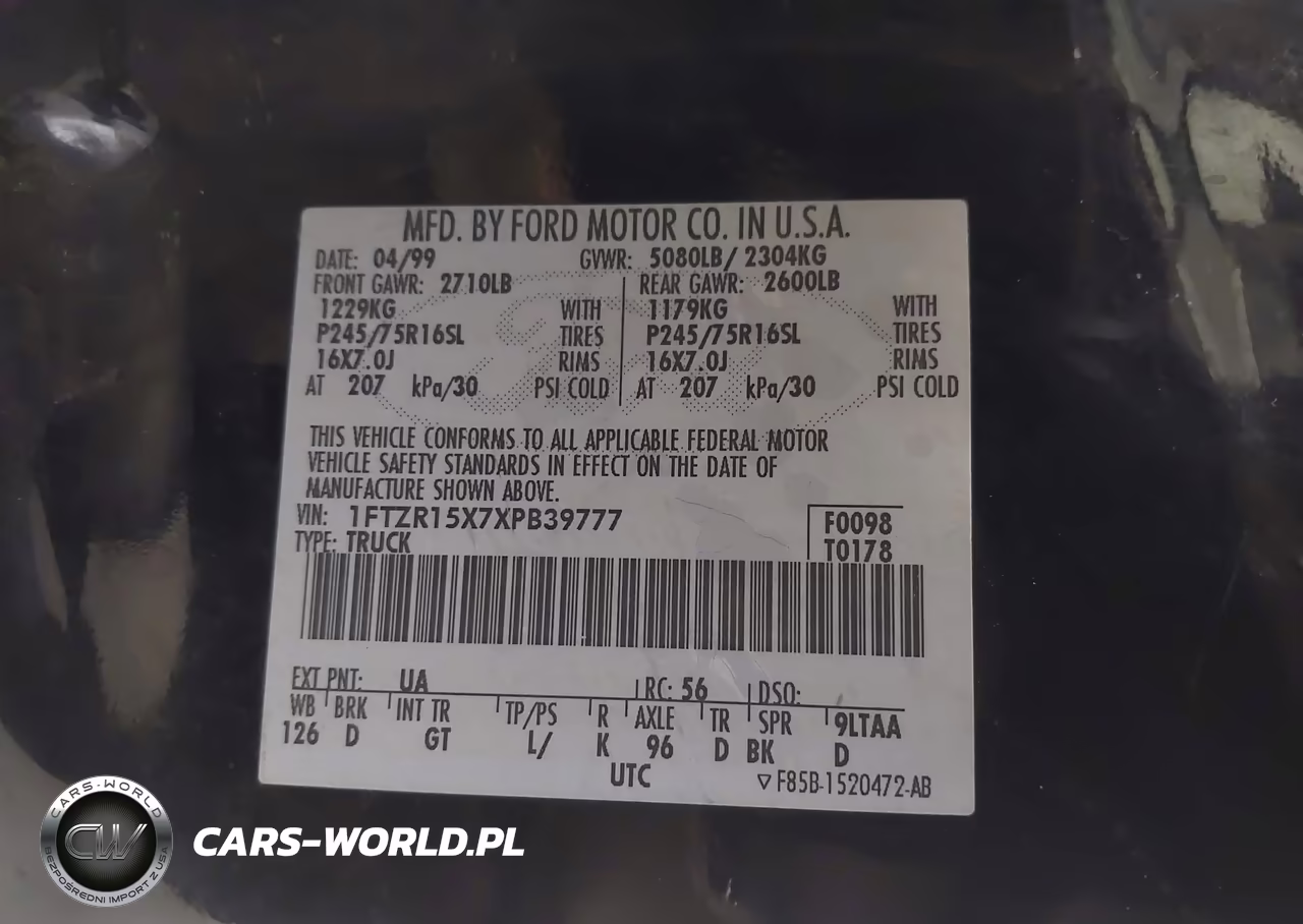 1999 Ford Ranger Super Cab VIN:1FTZR15X7XPB39777 - 9