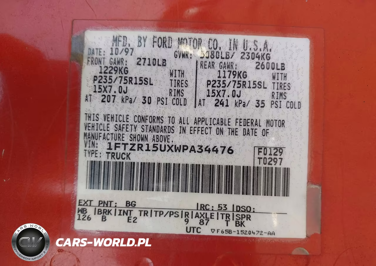 1998 Ford Ranger Splash-Xl-Xlt VIN:1FTZR15UXWPA34476 - 9