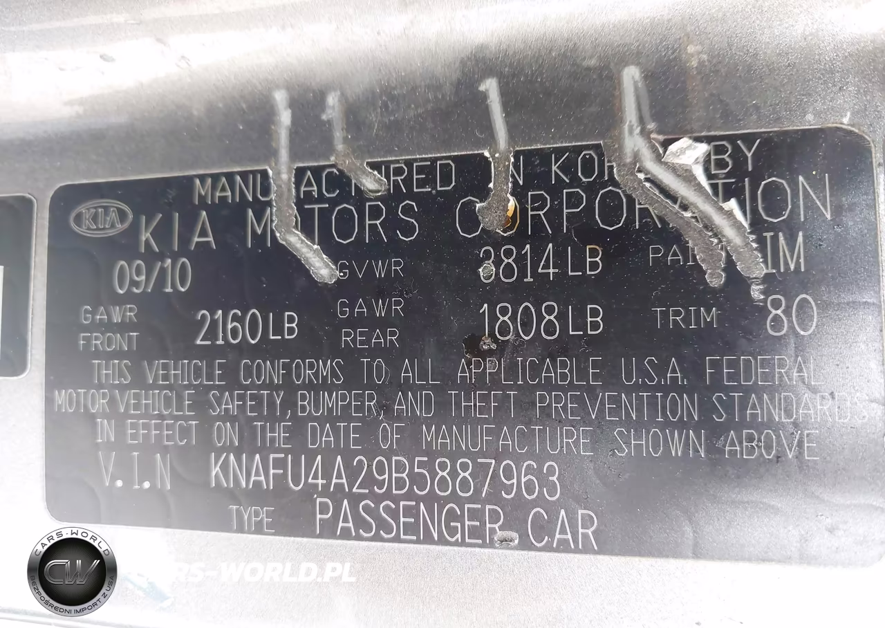 2011 Kia Forte Ex VIN:KNAFU4A29B5887963 - 9