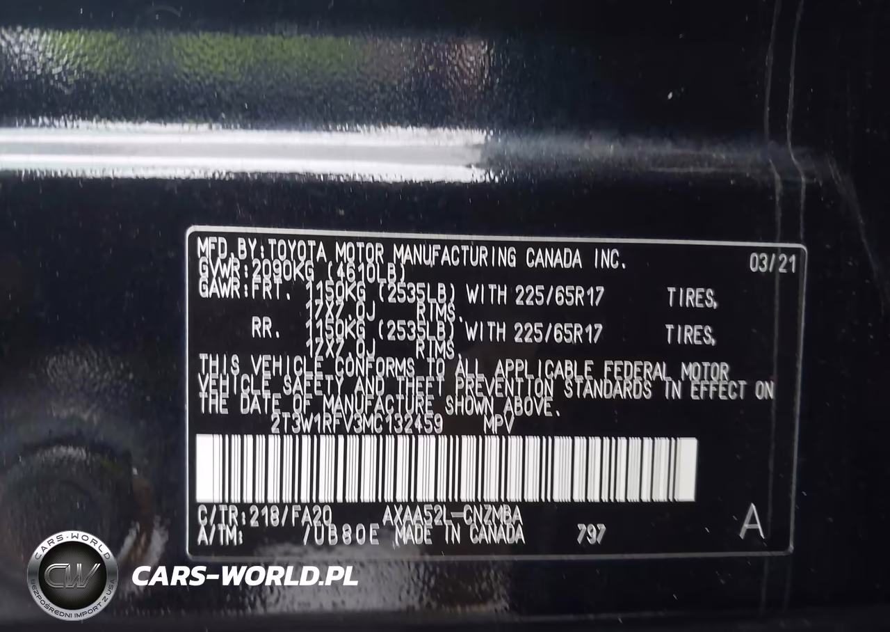 2021 Toyota Rav4 Xle VIN:2T3W1RFV3MC132459 - 9