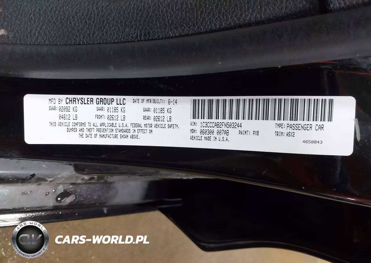 2015 Chrysler 200 Limited VIN:1C3CCCAB2FN503244 - 9
