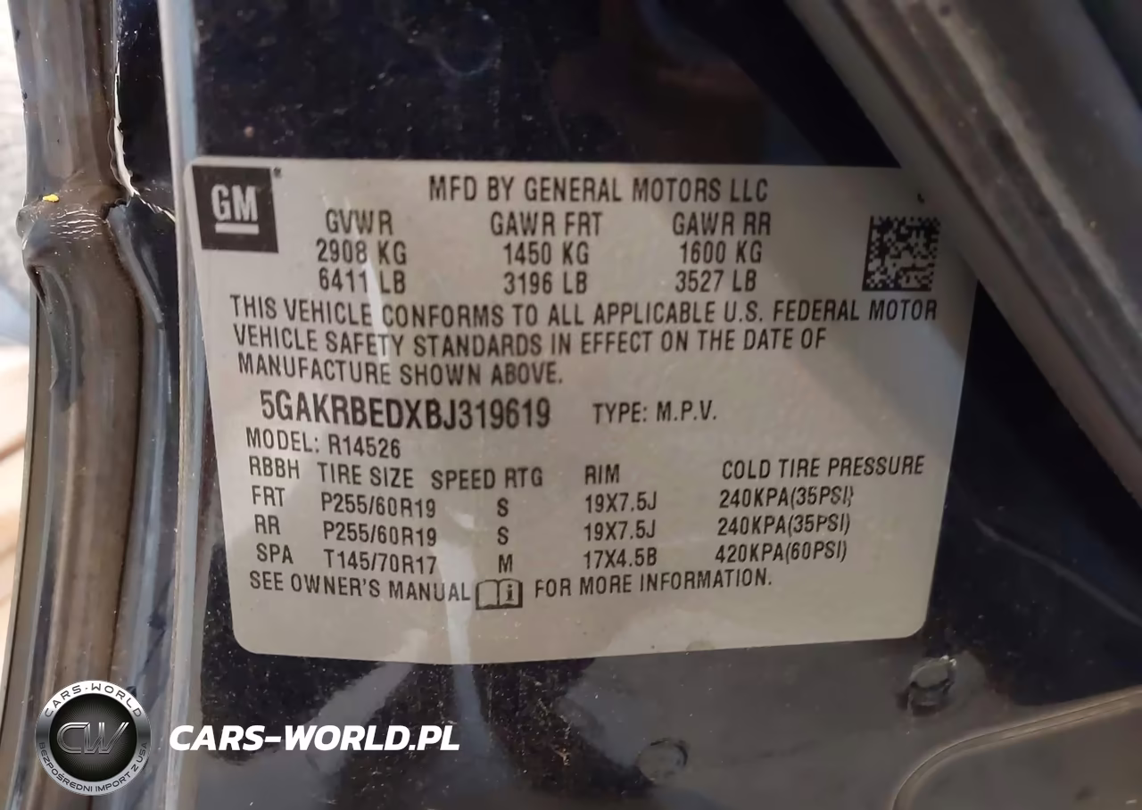 2011 Buick Enclave 1Xl VIN:5GAKRBEDXBJ319619 - 9