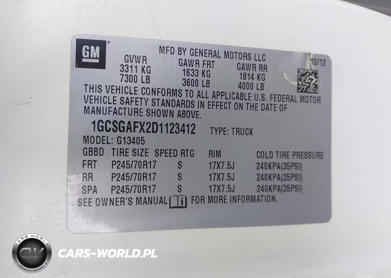 2013 Chevrolet Express 1500 Work Van VIN:1GCSGAFX2D1123412 - 9