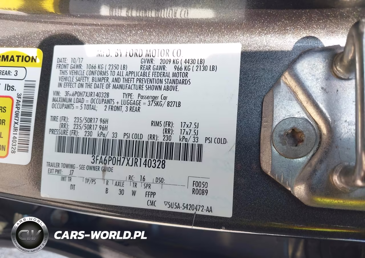 2018 Ford Fusion Se VIN:3FA6P0H7XJR140328 - 9