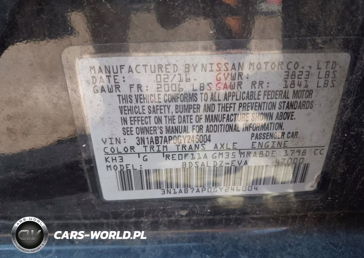 2016 Nissan Sentra Sv VIN:3N1AB7AP0GY246004 - 9