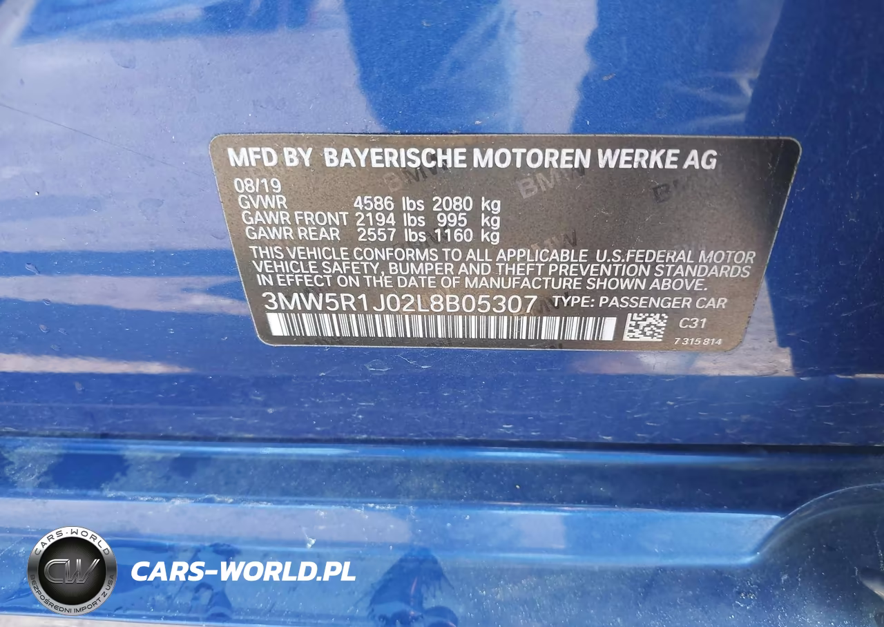 2020 BMW 330I VIN:3MW5R1J02L8B05307 - 9