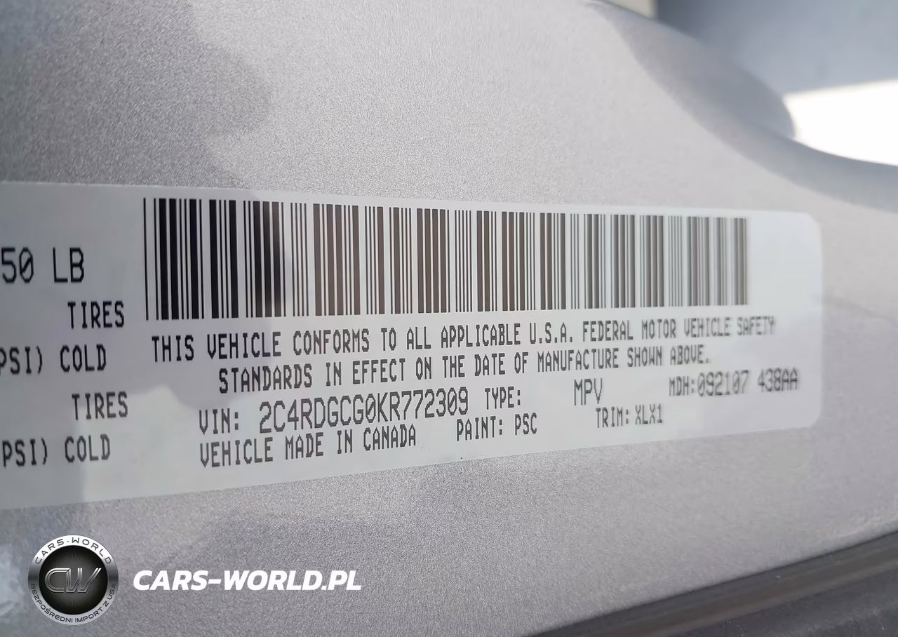 2019 Dodge Grand Caravan Sxt VIN:2C4RDGCG0KR772309 - 9