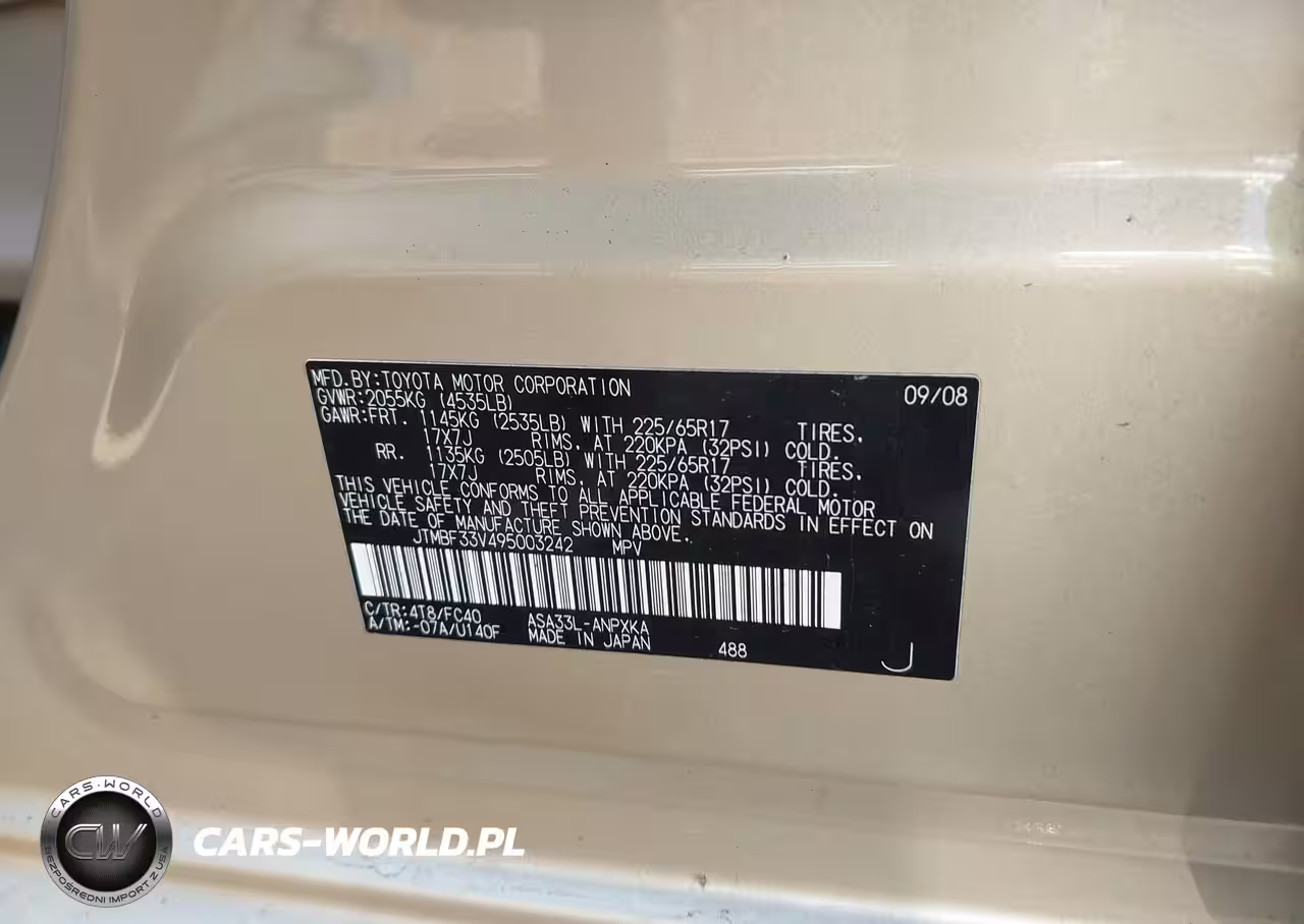 2009 Toyota Rav4 VIN:JTMBF33V495003242 - 9