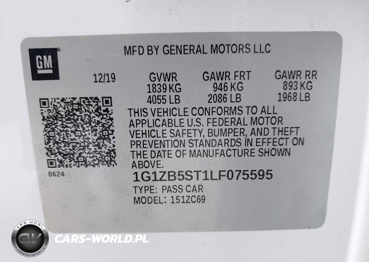 2020 Chevrolet Malibu Fwd Ls VIN:1G1ZB5ST1LF075595 - 9