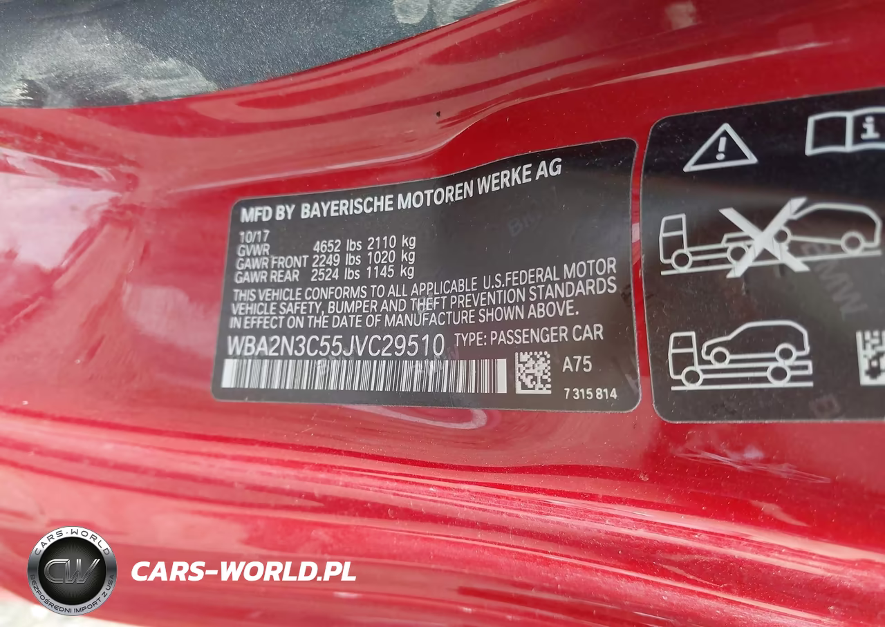2018 BMW M240I xDrive VIN:WBA2N3C55JVC29510 - 9