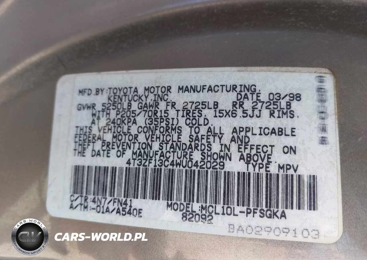 1999 Toyota Sienna Xle VIN:4T3ZF13C5XU107312 - 9