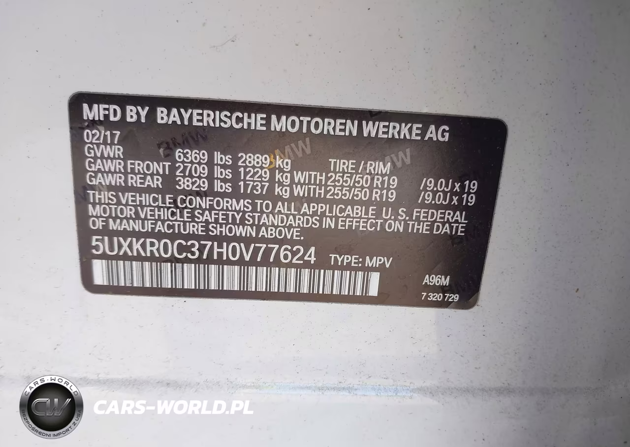 2017 BMW X5 xDrive35I VIN:5UXKR0C37H0V77624 - 9