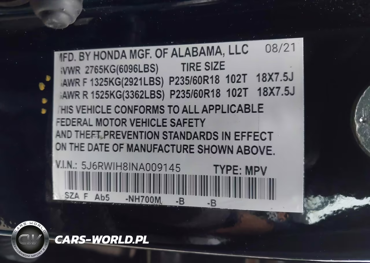 2020 Honda Cr-V Awd Ex-L VIN:2HKRW2H83LH672671 - 9