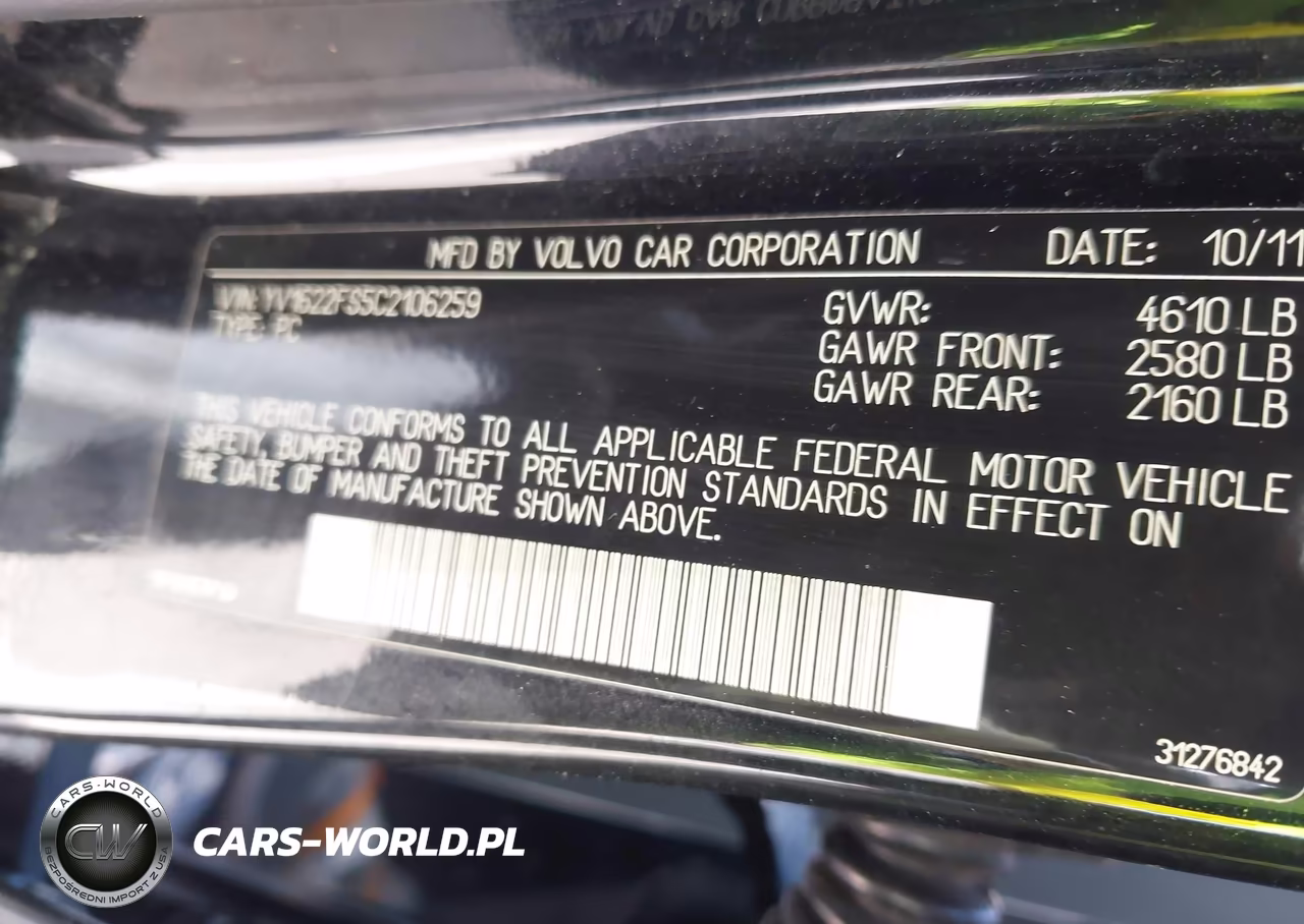 2012 Volvo S60 T5 VIN:YV1622FS5C2106259 - 9