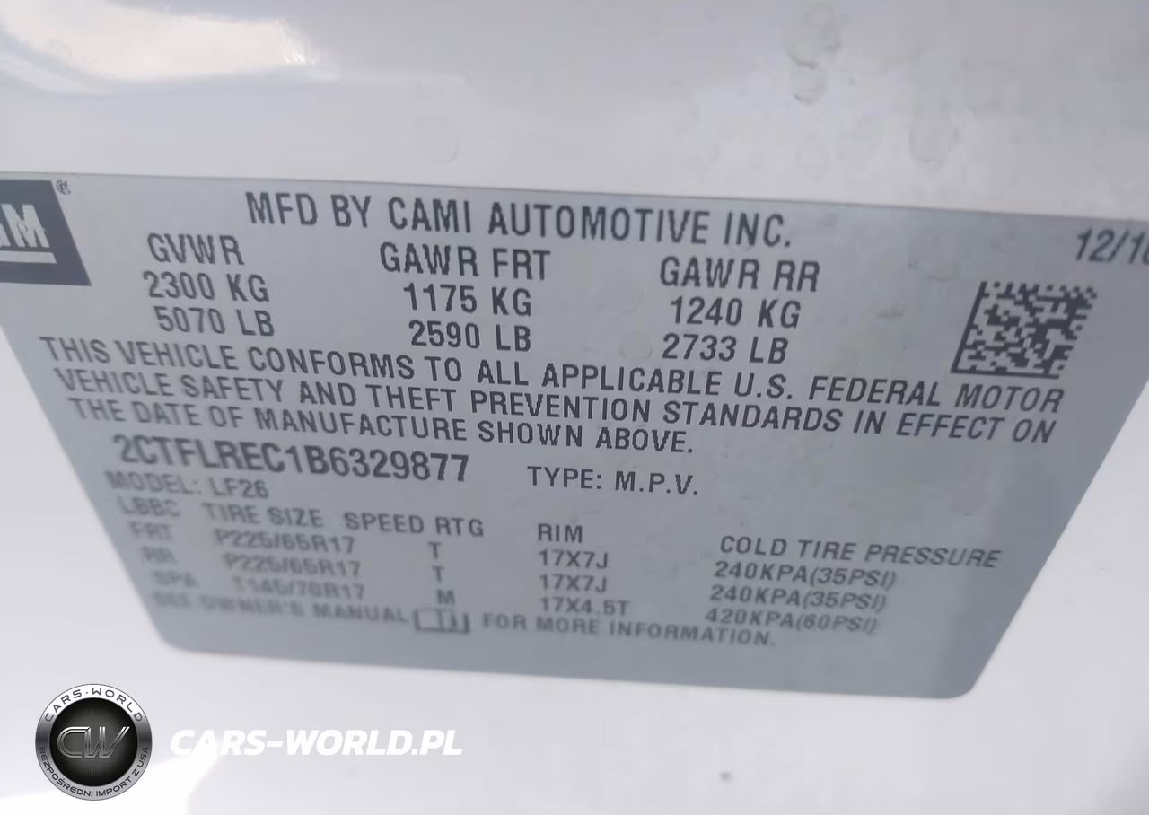 2011 GMC Terrain Sle-1 VIN:2CTFLREC1B6329877 - 9