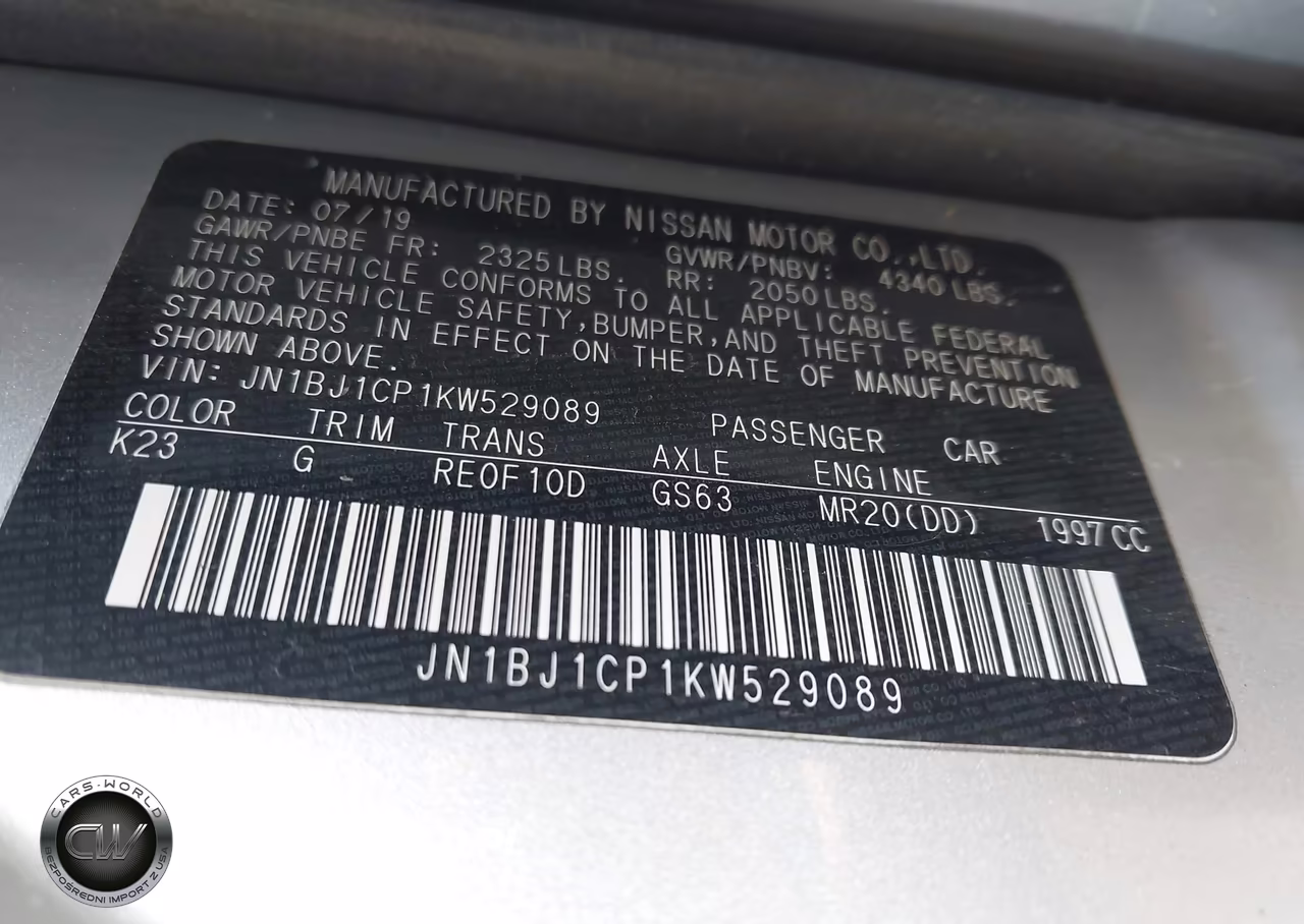 2019 Nissan Rogue Sport S VIN:JN1BJ1CP1KW529089 - 9