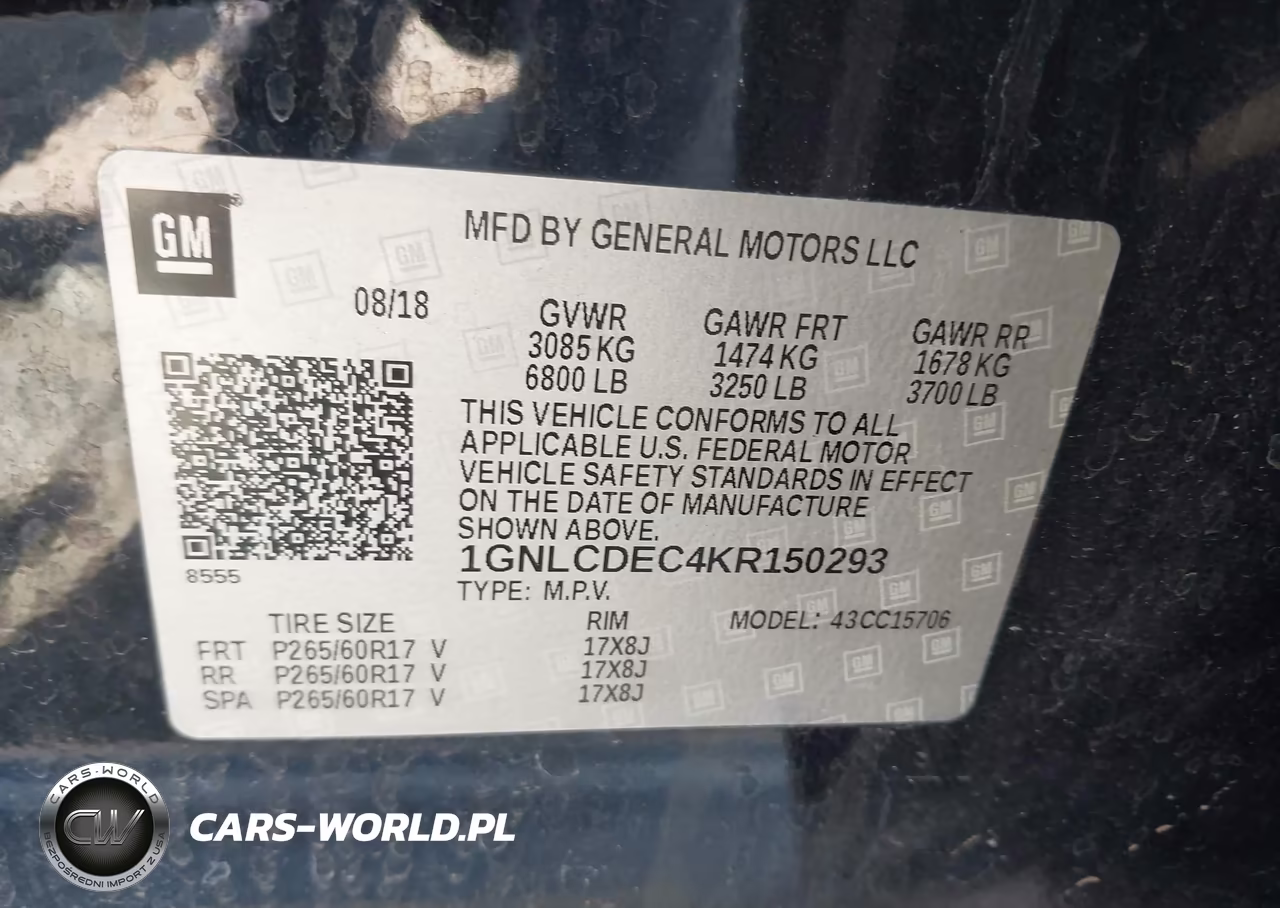 2019 Chevrolet Tahoe Commercial Fleet VIN:1GNLCDEC4KR150293 - 9