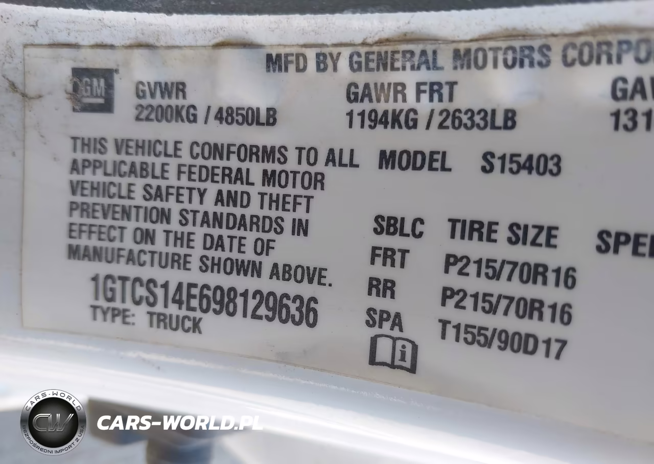2009 GMC Canyon Work Truck VIN:1GTCS14E698129636 - 9