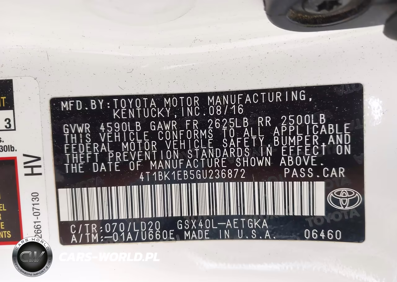 2016 Toyota Avalon Xle VIN:4T1BK1EB5GU236872 - 9
