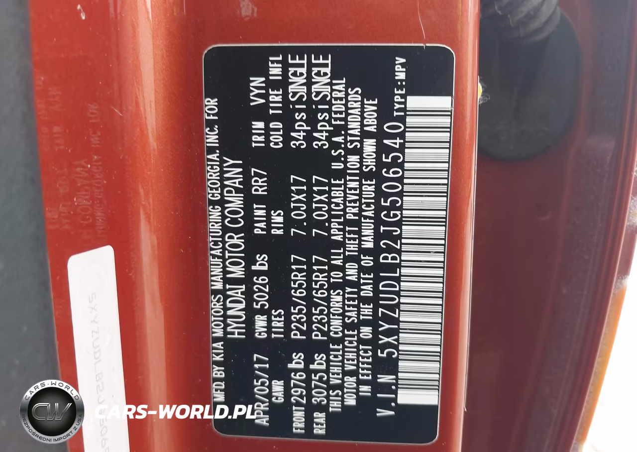 2018 Hyundai Santa Fe Sport 2.4L VIN:5XYZUDLB2JG506540 - 9