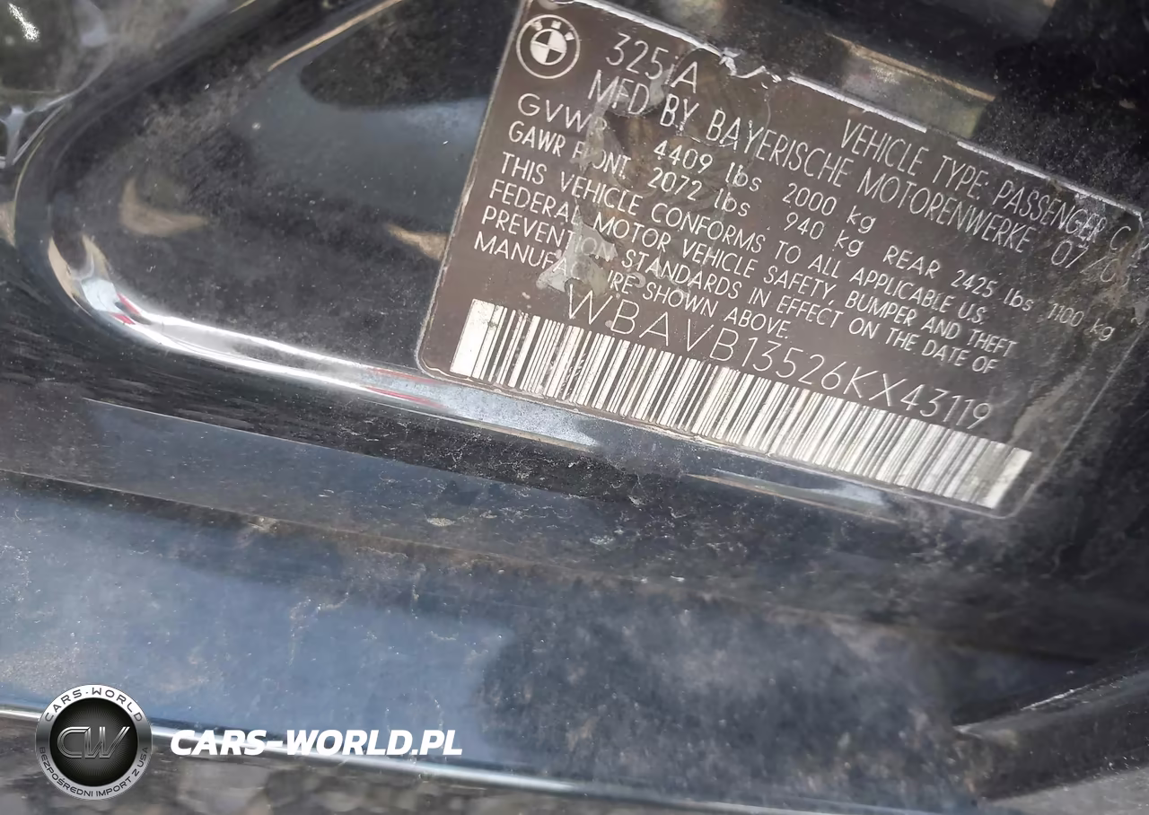 2006 BMW 325I VIN:WBAVB13526KX43119 - 9