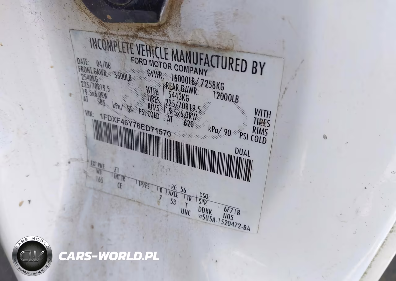 2006 Ford F-450 Chassis Xl-Xlt VIN:1FDXF46Y76ED71570 - 9