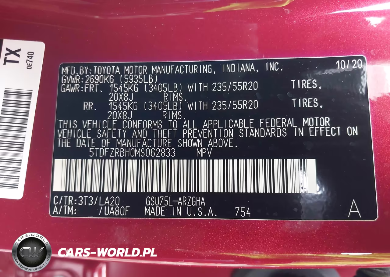 2021 Toyota Highlander Platinum VIN:5TDFZRBH0MS062833 - 9