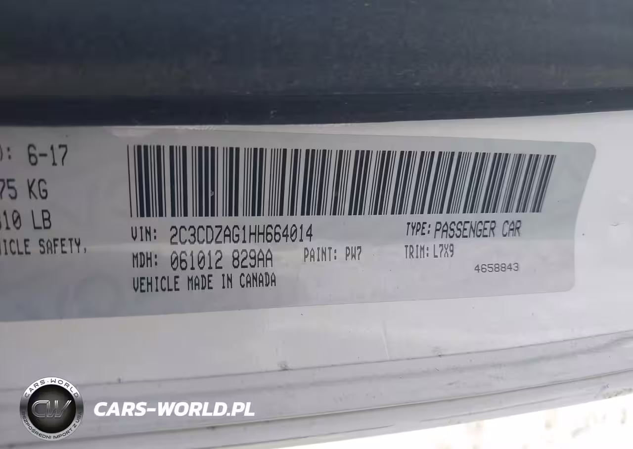 2017 Dodge Challenger Sxt VIN:2C3CDZAG1HH664014 - 9