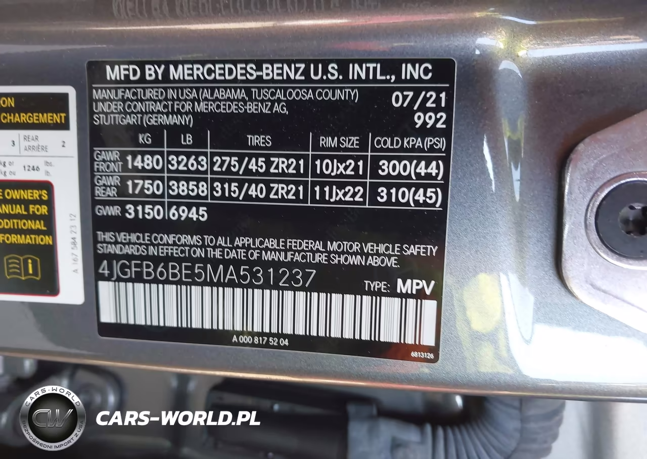 2021 Mercedes-Benz Amg Gle 53 4Matic VIN:4JGFB6BE5MA531237 - 9
