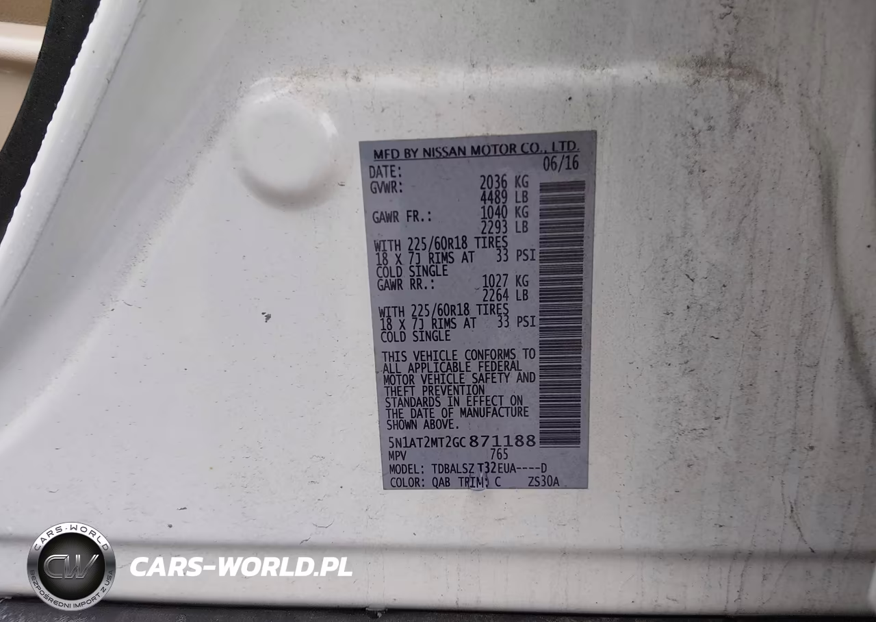2016 Nissan Rogue Sl VIN:5N1AT2MT2GC871188 - 9