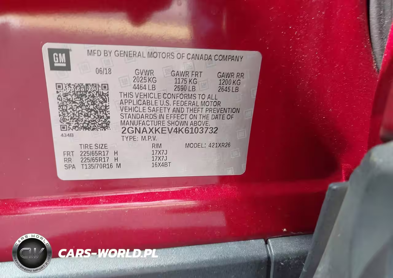2019 Chevrolet Equinox Lt VIN:2GNAXKEV4K6103732 - 9