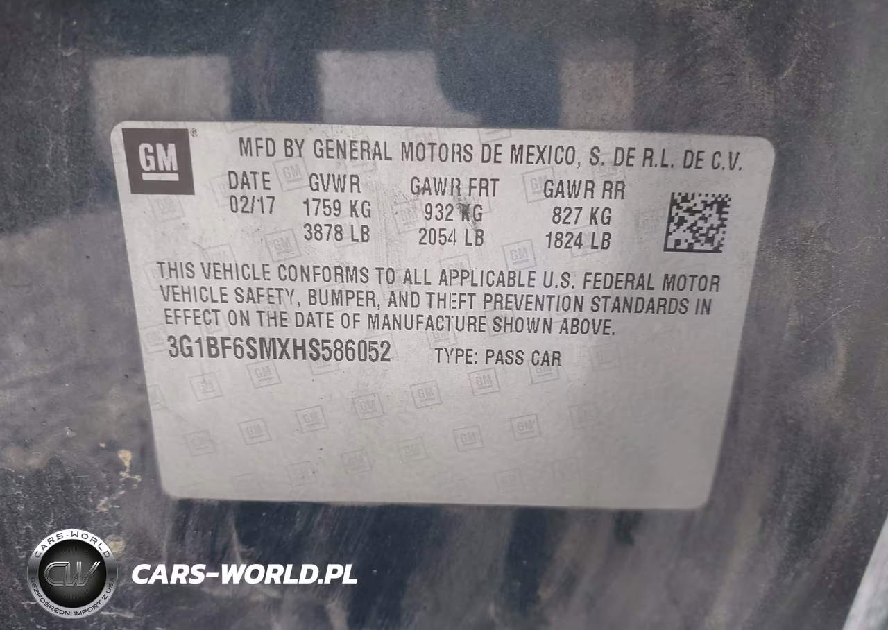 2017 Chevrolet Cruze Premier Auto VIN:3G1BF6SMXHS586052 - 9