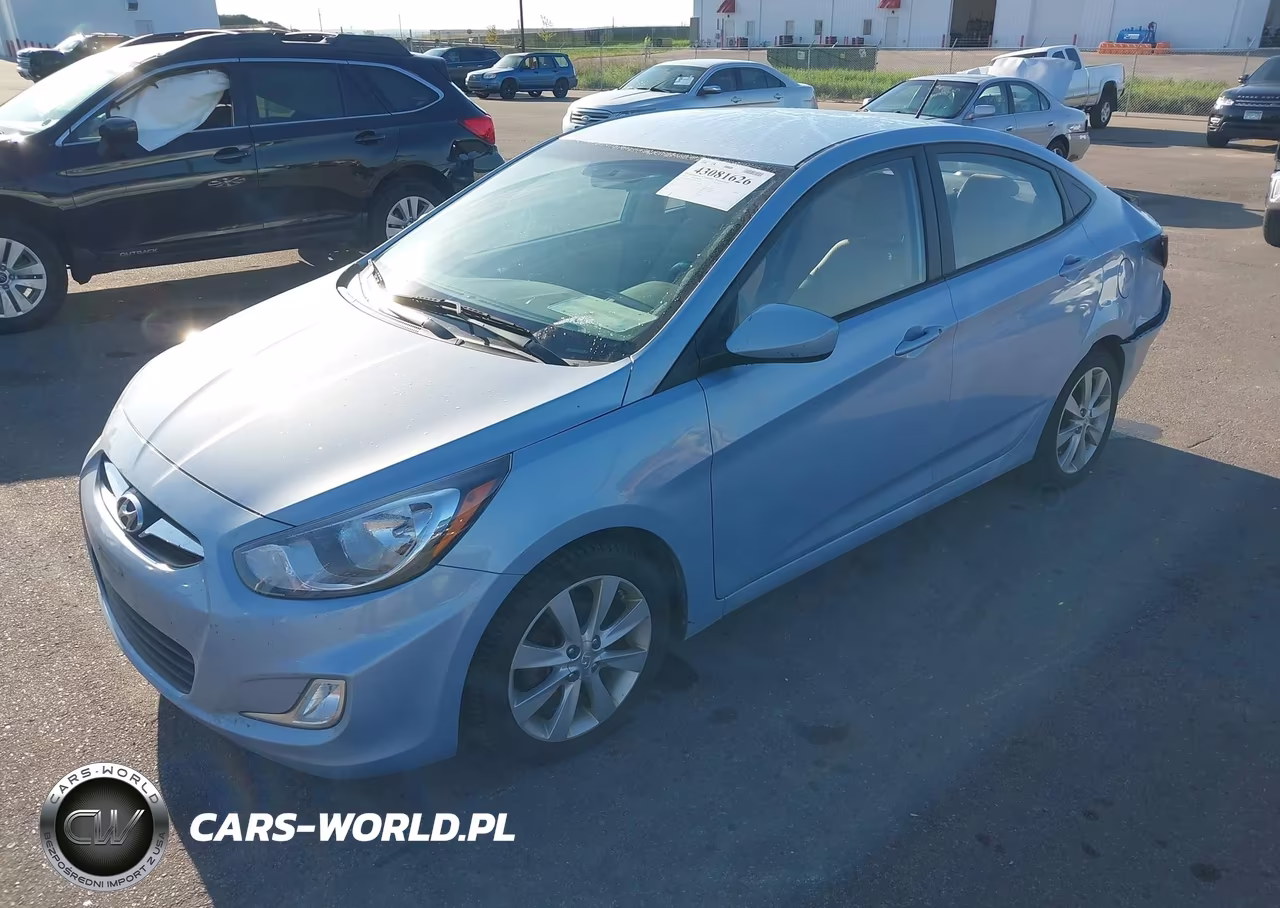 2013 Hyundai Accent Gls VIN:KMHCU4AEXDU576787 - 2