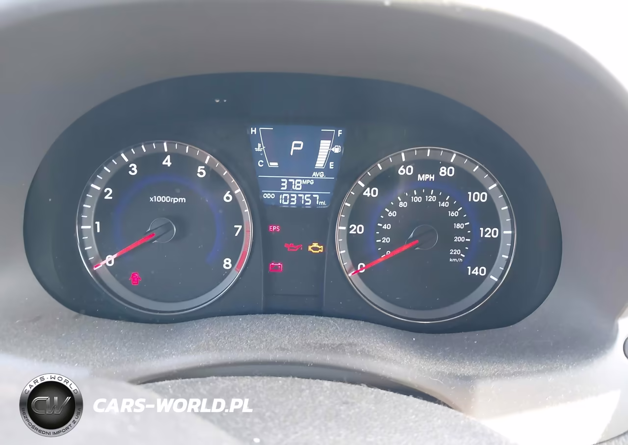 2013 Hyundai Accent Gls VIN:KMHCU4AEXDU576787 - 7