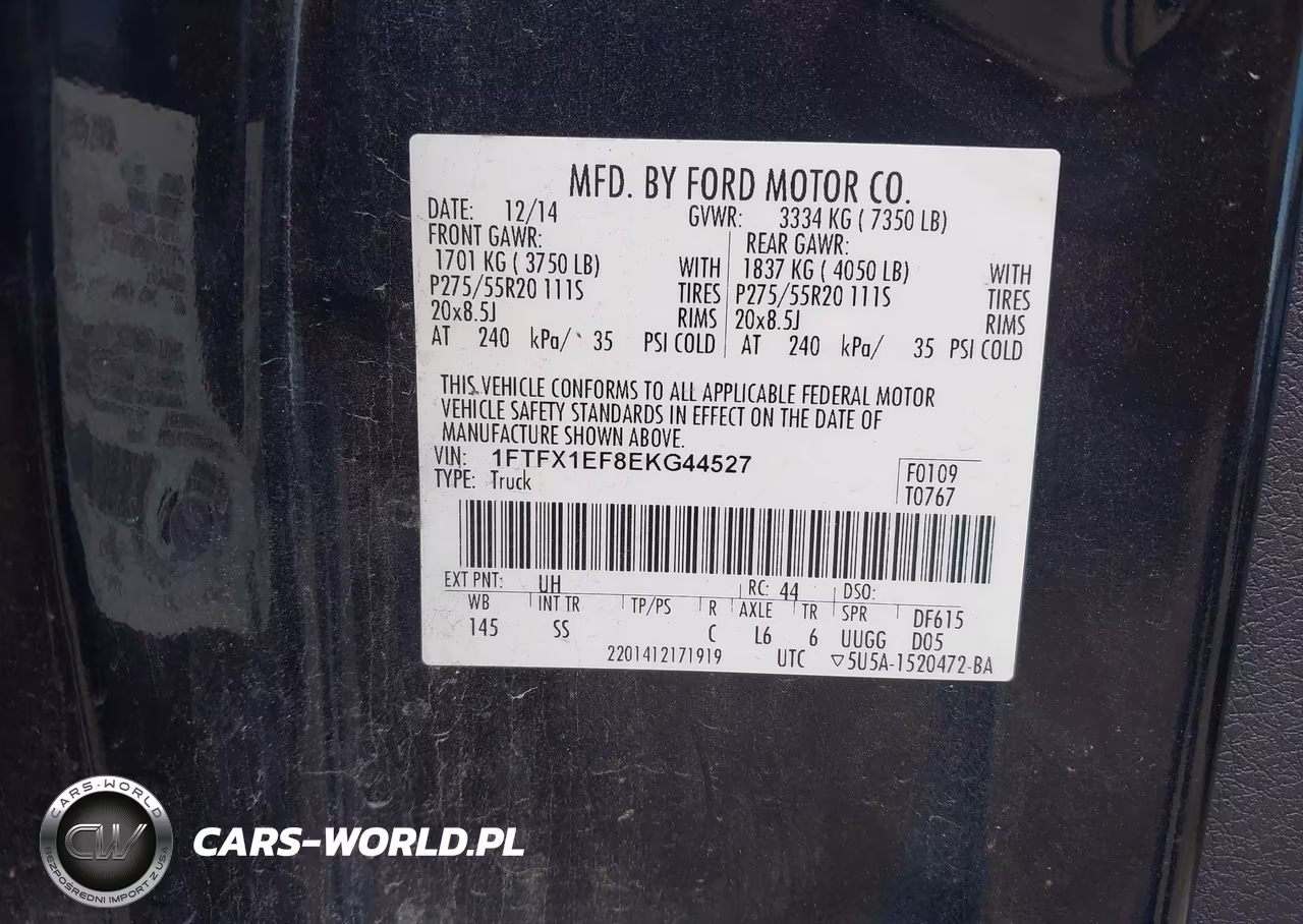 2014 Ford F-150 Stx VIN:1FTFX1EF8EKG44527 - 9