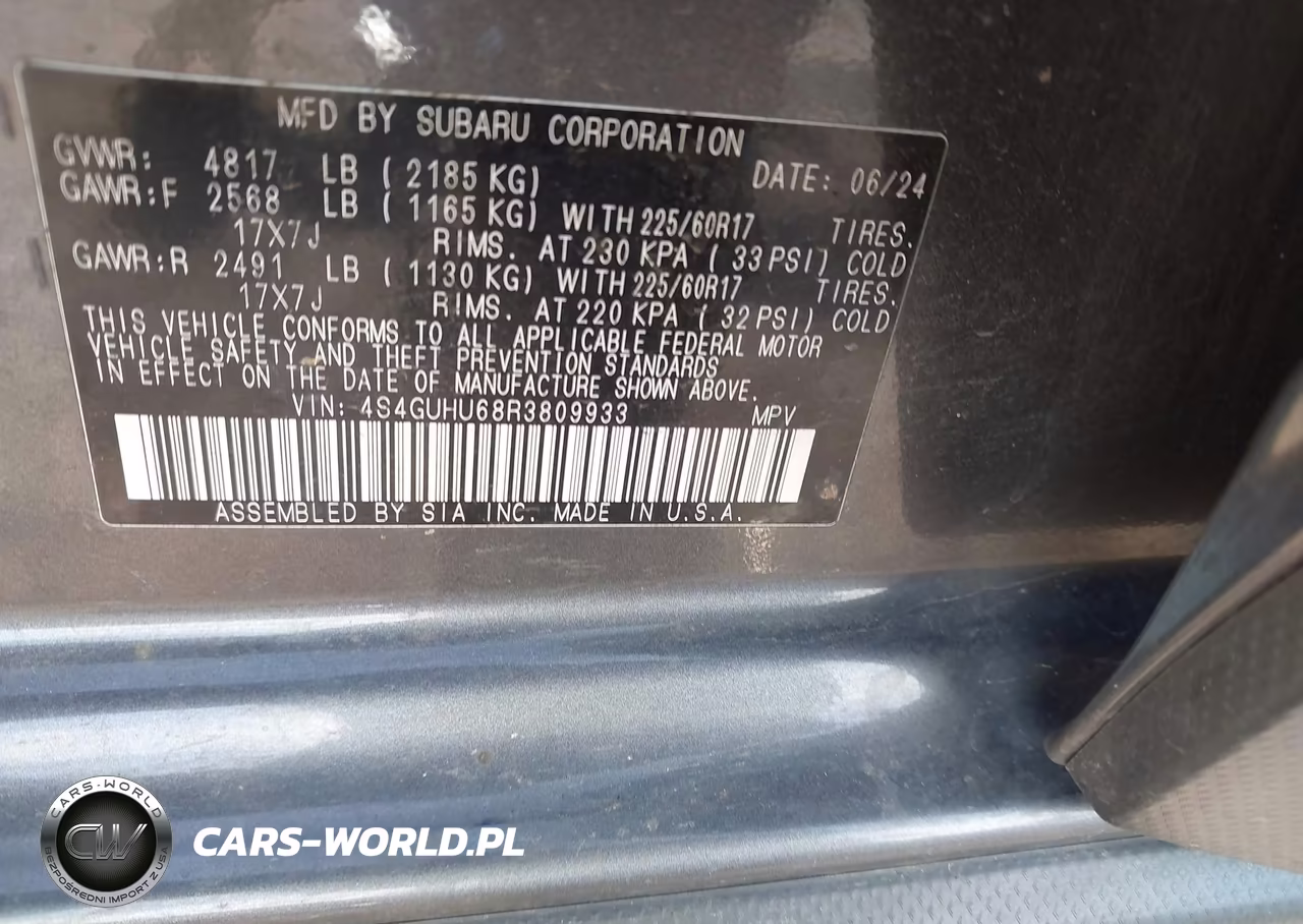 2024 Subaru Crosstrek Wilderness VIN:4S4GUHU68R3809933 - 9