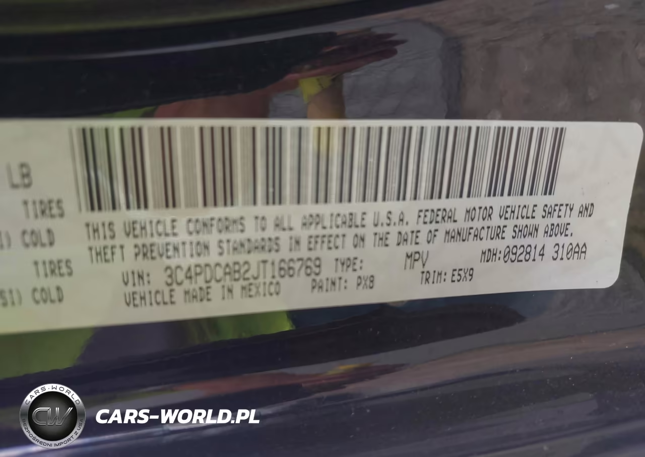 2018 Dodge Journey Se VIN:3C4PDCAB2JT166769 - 9