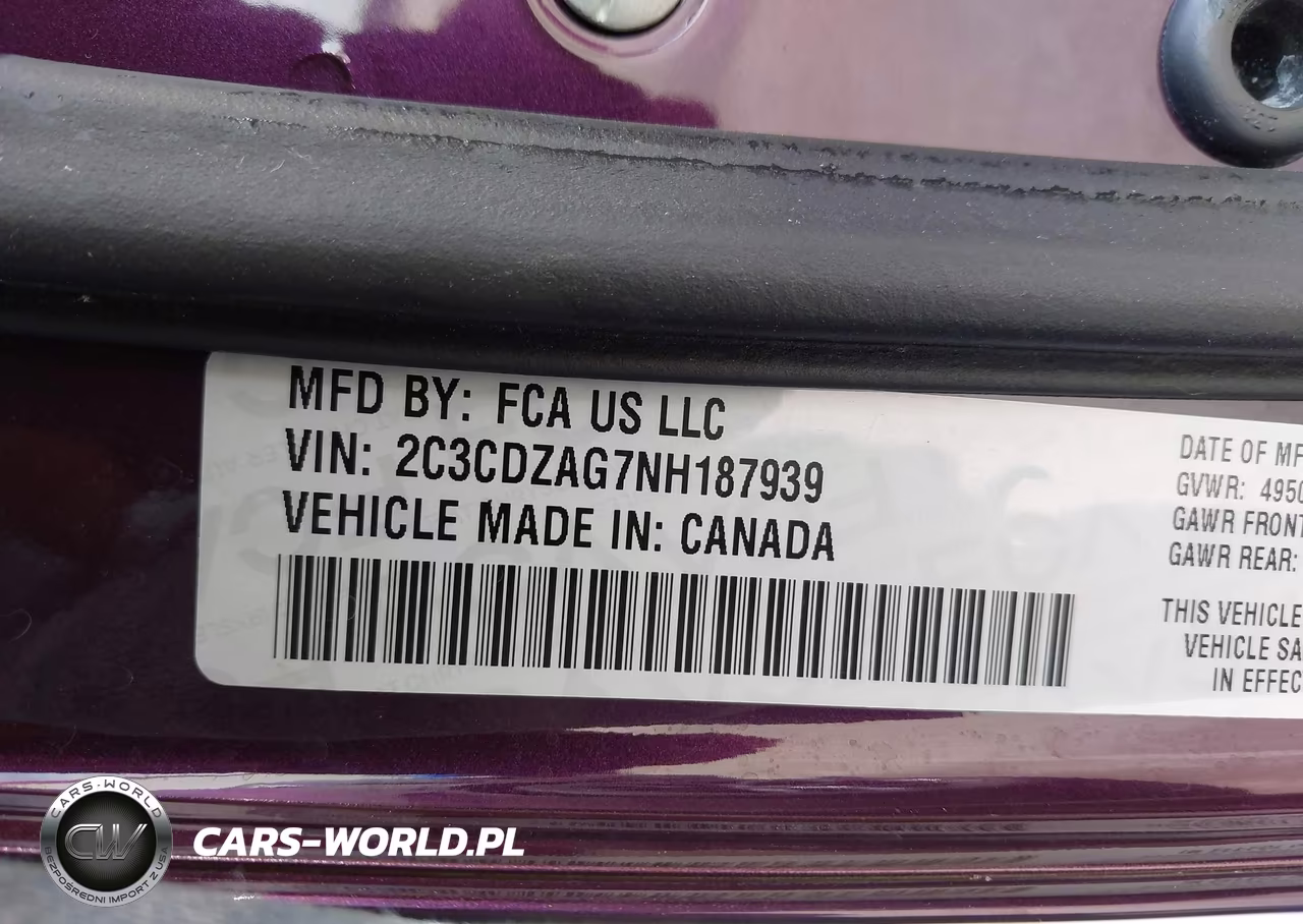 2022 Dodge Challenger Sxt VIN:2C3CDZAG7NH187939 - 9
