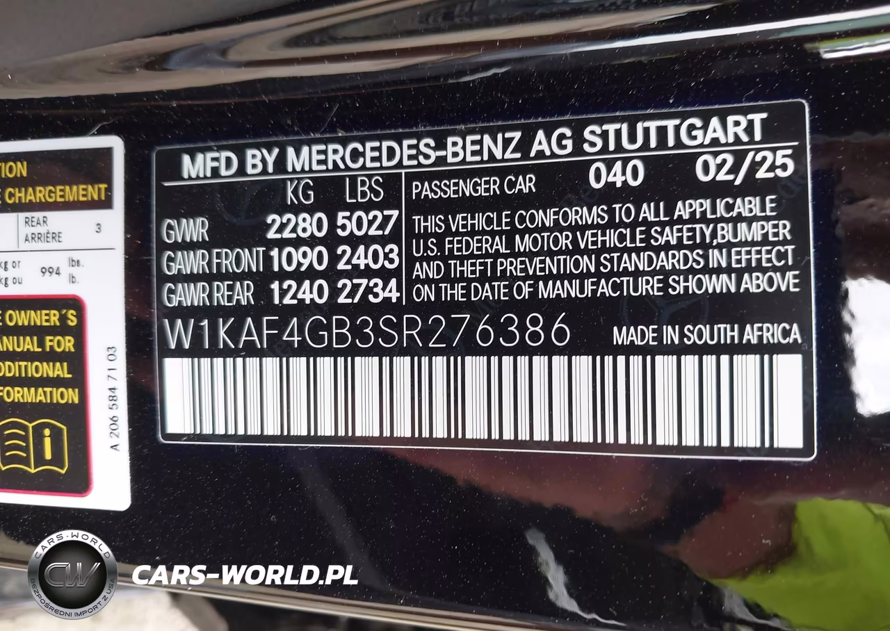 2025 Mercedes-Benz C 300 VIN:W1KAF4GB3SR276386 - 9