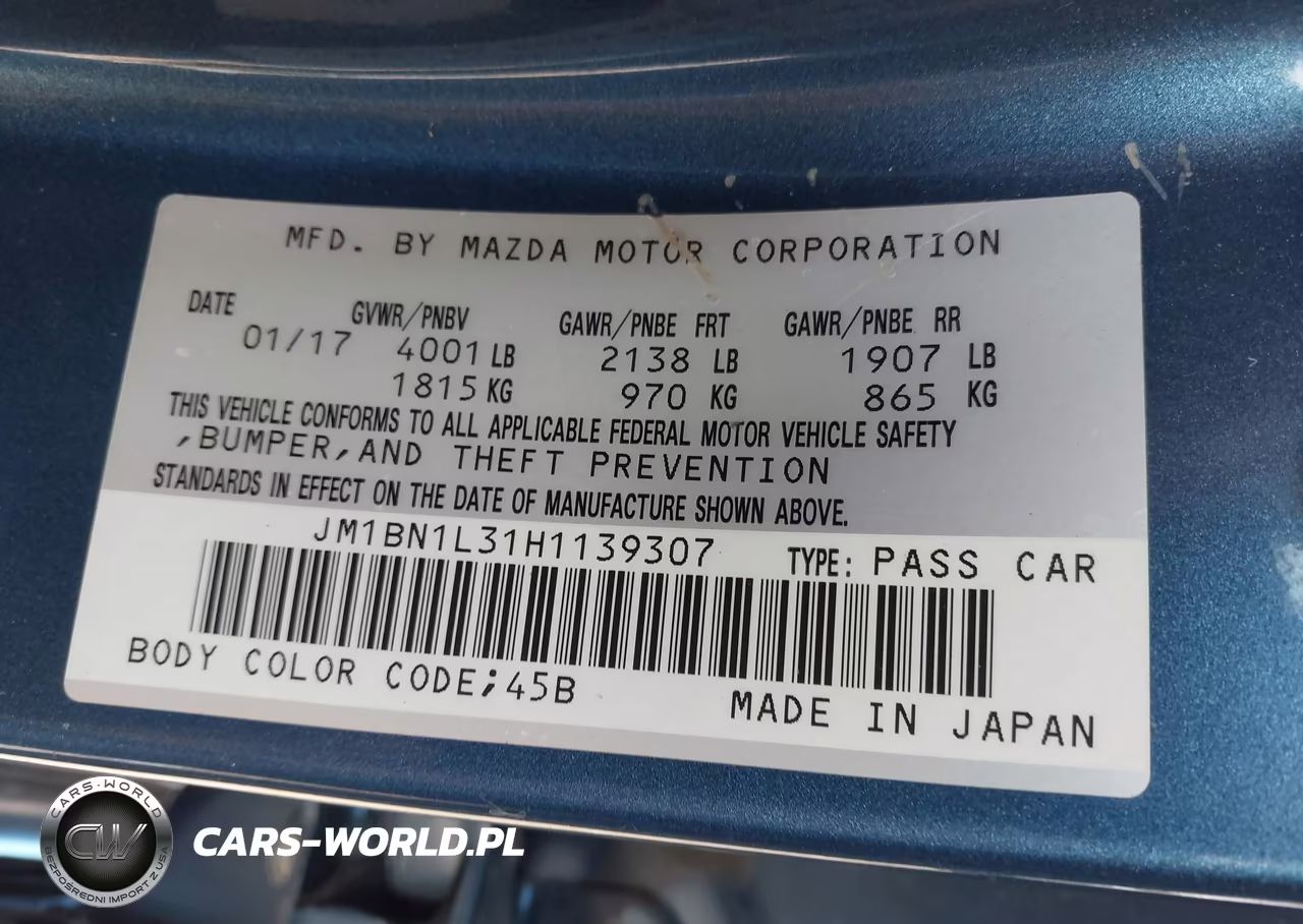 2017 Mazda Mazda3 Touring 2.5 VIN:JM1BN1L31H1139307 - 9