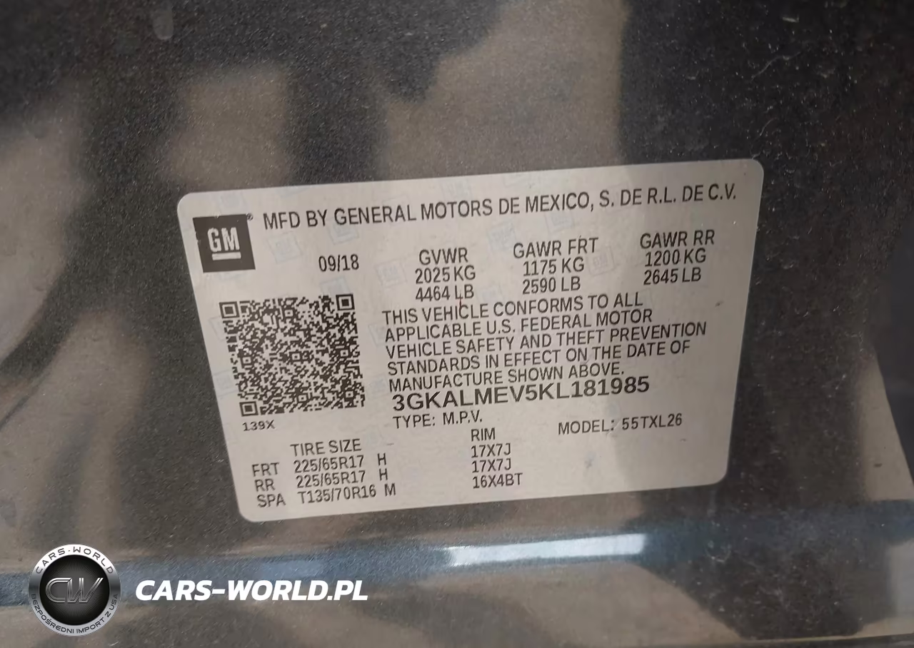 2019 GMC Terrain Sle VIN:3GKALMEV5KL181985 - 9
