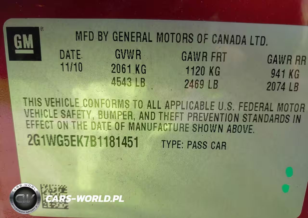 2011 Chevrolet Impala Lt VIN:2G1WG5EK7B1181451 - 9