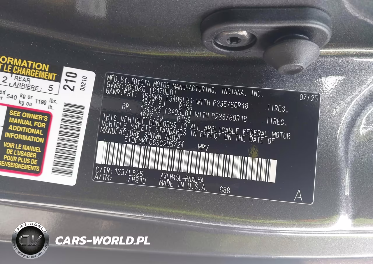 2025 Toyota Sienna Platinum VIN:5TDESKFC6SS205724 - 9